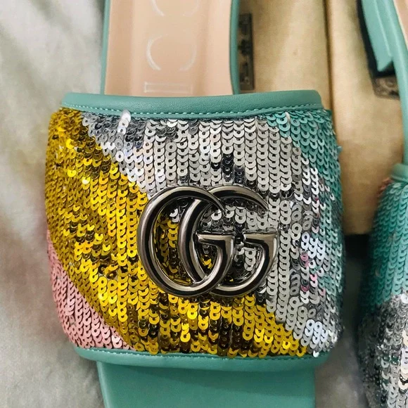 Gucci Sequin Multico Flat - Picture 5 of 11